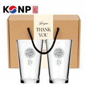 한국전통 K컬쳐 곤룡포 샤이닝 글라스컵 480ml 2P 선물세트