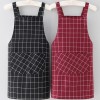 로페리아 체크 패턴 스트랩 앞치마(0216494)