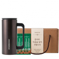 스타벅스 SS 뉴턴 하우스 텀블러 355ml + 스타벅스 스틱커피 + 기프트박스