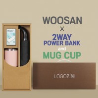 가르시아 3단 60 레자곡자 완전자동우산 +배터리+로하스 머그컵-세트