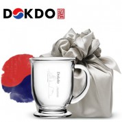 한국전통 K컬쳐 독도 40240 클래식 글라스 머그컵 440ml (보자기 포장)