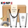한국전통 K컬쳐 곤룡포 샤이닝 글라스컵 480ml 실크부채 기프팅