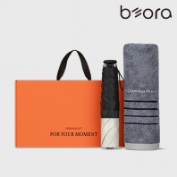 BOR 031 미니 우양산 타올세트 (카운테스마라포라인40+로맨틱투톤)