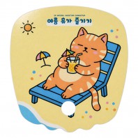 친환경 종이부채 사각파도