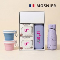 모스니에 5단암막6K우산 실리콘컵2p세트+싸바리케이스