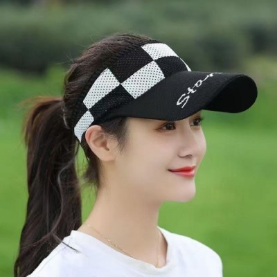 로페리아 여성 스포츠 체크무늬 썬캡(0220124)