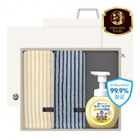 [송월] 스트라이프44 세면2+핸드워시1 3P세트