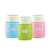 땡땡이 보온보냉 휴대용 죽통SET 350ml (파우치+죽통+스푼)