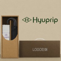 협립 3단 280T 블랙곡자손 완전자동 우산 +협립눈꽃타월-세트