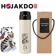 한국전통 K컬쳐 까치와호랑이 호작도 원터치 텀블러 470ml 선물세트