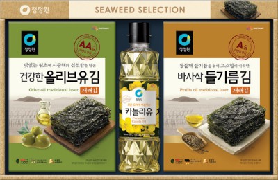 25추석 선물세트 청정원 재래김 고급유 혼합2호
