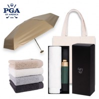 PGA 5단접이식 210T 미니 우양산,호텔스페셜180타올세트