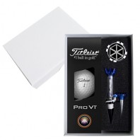 타이틀리스트 PRO V1 3구 볼마커칩 자석티 고급 싸바리케이스