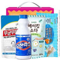 무균무때 유한락스 베이킹소다300리필 청소박사중형30매 4종
