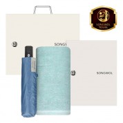 송월 타월 우산 2매 콤보세트 (라이트무지 + SW3단비즈니스완자)