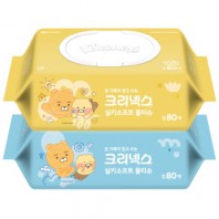 크리넥스 수앤수실키 카카오프렌즈 라이언 물티슈 캡형 80매