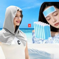 냉각 후드 쿨타올 쿨 스카프+아이스 쿨패치