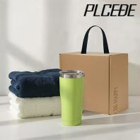 플씨드 데일리 코마 40수 타월 180g + 텀블러 600ml 2종세트