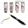 빛나 풍속화 자개 2종세트 (USB메모리+자개볼펜 3.0 16GB~128GB) 4종 이미지