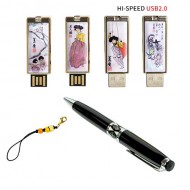 빛나 풍속화 시리즈 자개 2종세트 (USB메모리+자개볼펜 2.0 4GB~128GB) 4종 이미지