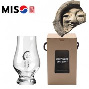 한국전통 K컬쳐 얼굴무늬수막새 신라의미소 위스키잔 노징글라스 양주 니트잔 170ml 1P 선물세트