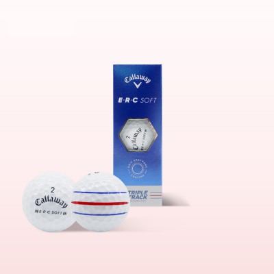 23 캘러웨이 ERC소프트 트리플트랙 3피스 3구 슬리브 골프공 로고인쇄 기념품