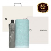 송월 타월 우산 2매 콤보세트 (라이트무지 130g + CM3단뉴폰지)