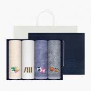 [송월타올] 160g  명절놀이 4p 선물세트(쇼핑백)