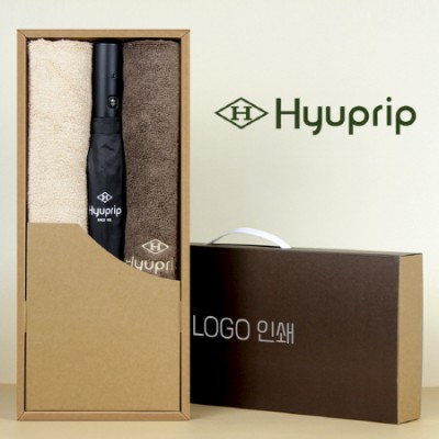 협립 2단 심플 자동우산 +협립40수호텔코마180타월 2P-세트