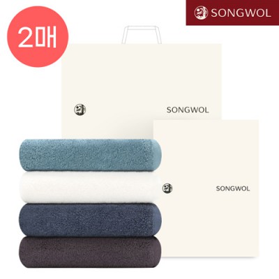 송월 항균무지  150g 2매 세트(쇼핑백포함)