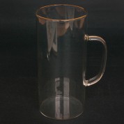 골드라인 쎄미 손잡이 롱비어 내열글라스660ml