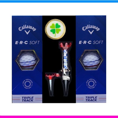 캘러웨이 erc soft 6구 볼마커 자석티세트 (3pc) 캘러웨이 erc soft  트리플트랙 6구 볼마커 자석티세트 캘러웨이 삼선 골프공