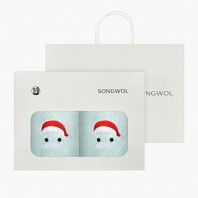 [송월타올] 산타 2매세트+쇼핑백