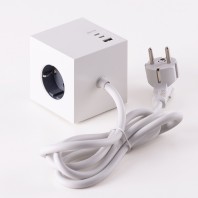 플라이토 블록 PD 20W 고용량  멀티탭 3구 C타입 2포트+USB 1포트  케이블형 1.5M JS-D32