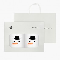 [송월타올] 눈사람 2매세트+쇼핑백