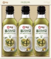 백설 압착 올리브유 2호  선물세트