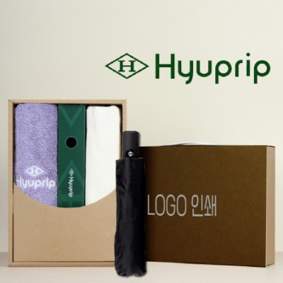 협립호텔코마170타월+협립3단모던완전자동우산+협립 무지에코백 세트