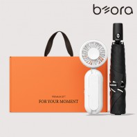 BOR 008 테스지 미니 암막 3단 우양산 우산애착세트 (우산애착 선풍기+미니멀라인)