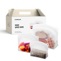 락앤락 실리콘 지퍼백 선물세트 조합형(종이케이스포함)