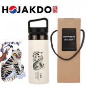 한국전통 K컬쳐 까치와호랑이 호작도 캡캐리 텀블러 380ml 선물세트
