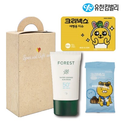 브생건83호(유한킴벌리에센스선크림+카카오미용티슈+카카오수앤수물티슈)