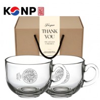 한국전통 K컬쳐 곤룡포 요거트볼 시리얼볼 그릭 디저트 머그컵 470ml 2P 선물세트