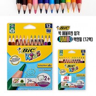 빅 에볼루션 삼각 점보 색연필 12색