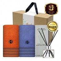 송월 프리미엄 디퓨저 3종세트 (호텔 어로우40 2매 + 코코도르 200ml 1개)