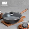 노르딕키친 인덕션겸용(IH) 무쇠 궁중팬28cm + 유리뚜껑 2P