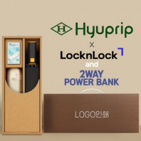 협립 3단60 슈퍼TEN(10K) 컨테이너 완전자동우산 +배터리+락앤락슬림핏원터치텀블러-세트