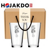 한국전통 K컬쳐 샤이닝 글라스컵 480ml 2P 선물세트