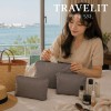 트래블잇 나만의 컬러풀 파우치 大 中 小 3P세트-그레이