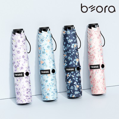 BOR 인쇄우산 056 테스지 꽃송이 초경량 우양산