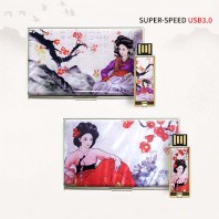 빛나 황진이 시리즈 자개 2종세트 (명함케이스+USB메모리 3.0 16GB~128GB) 2종 이미지